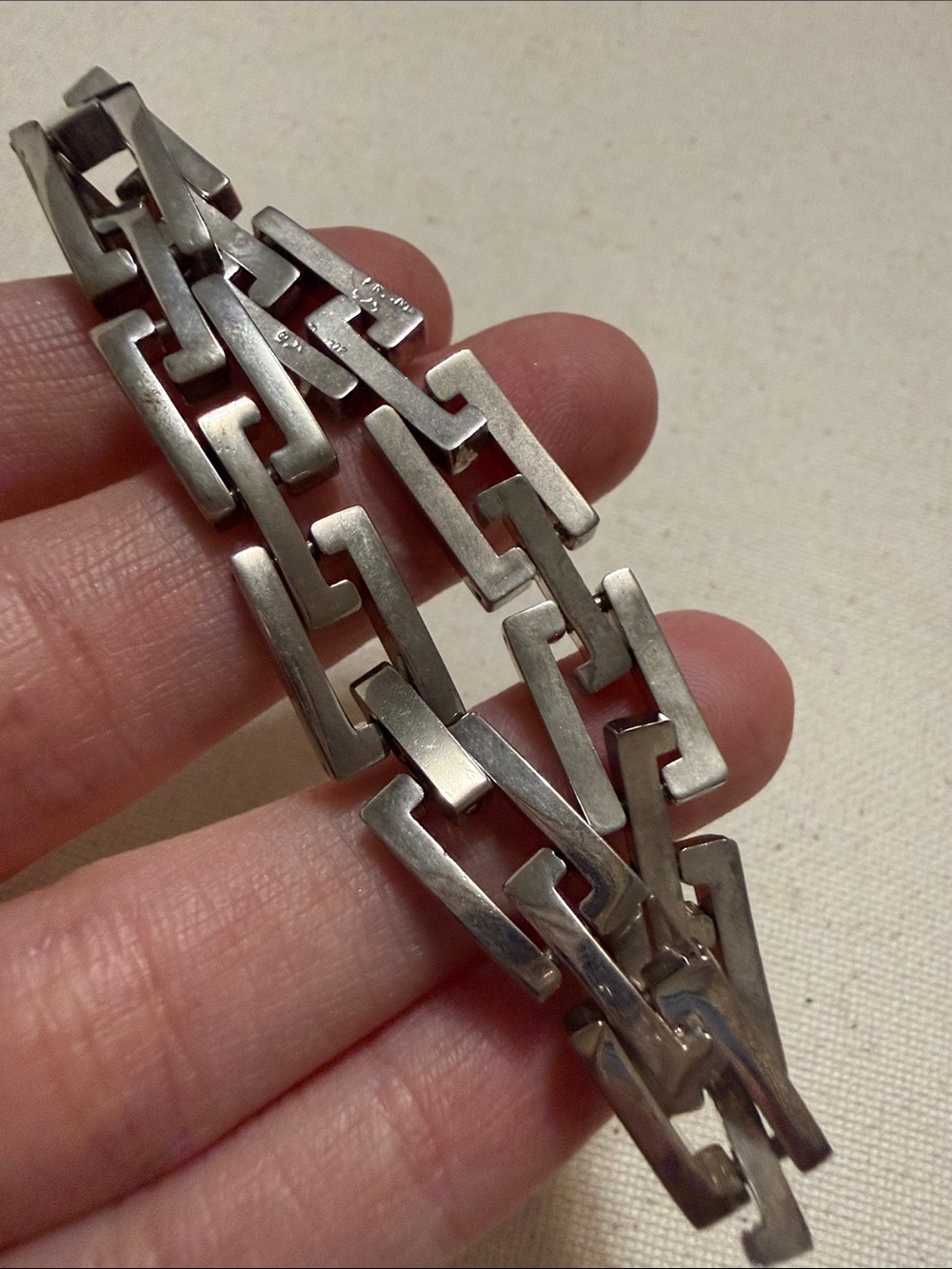 Stunning Sterling Silver 925 Link Bracelet 6.5’ inch long